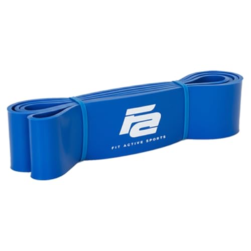 Resistance Workout Exercise Bands for Home, Gym, Stretching, Strength Training, Weightlifting, Pull Up Assist - Indoor and Outdoor Use - color: Blue