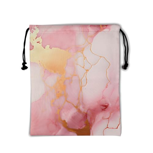 Gymnastics Grip Bag for Gymnasts Gymnastic Drawstring Bag Gym Athlete Bag - color: Pink Marble With Gold Stripes, size: 9.25" x 12" (Pack of 1)