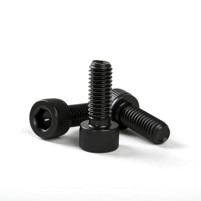 M6-1.0 x 25mm Socket Head Cap Screws Cap Bolts, 12.9 Grade Alloy Steel Black Oxide, Allen Socket Drive, Machine Full Thread, 25 PCS (8mm-80mm Available) - size: M6x25mm(25PCS)