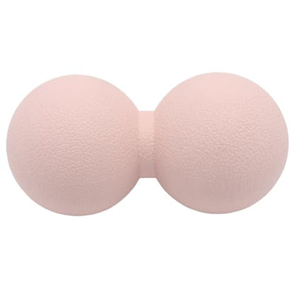 Hard Peanut Massage Ball, Double Ball Peanut Roller, 4.7″×2.4″, Pink | Mobility Massager Tool for Deep Tissue Physical Therapy Myofascial Release Trigger Point Muscle Relax Pain Relief Acupressure - color: Pink