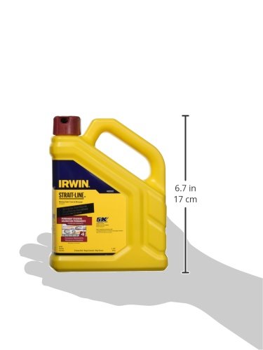Irwin Tools IRWIN STRAIT-LINE 4935522 Permanent Staining Marking Chalk, Crimson Red, 2 pounds