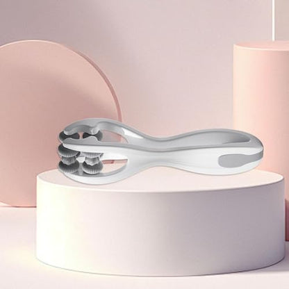 Finger Massager, Double Rollers Hand Massager, Hand Joint Roller for Stiffness Training Finger, Gray - color: Gray