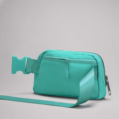 YOSHUYUKI Waist Belt Bag for Women Lulu Dupes Mini Small Crossbody Purse Sling Cute Fashion Waterproof Fanny Pack Over The Shoulder Bags Fashionable Travel Running Belt Pouch Bum Bag Peppermint Green - color: Peppermint Green
