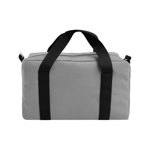 Small Tool Bag,Close Top Wide Mouth Tool Organizer Bag,Large Capacity Tool Bags for Men,Canvas Tool Storage Bag for Storage Handbag for Screwdrivers,Wrench,Pliers Hand Tools (Gray, 12 Inch) - color: Gray, size: 12 Inch