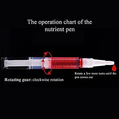 6Pcs Nail Cuticle Oils Nail Nutrition Oil Pen Nail Nourishment Pens 6 Smell Cuticle Revitalizer for Agnail Nourish Skin Nail Care (6pcs) - color: 6pcs