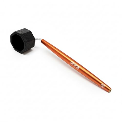 Crush Billiards Aluminum Chalk Holder – Octagon Cue Chalk Case for Predator 1080 Chalk – Upgraded Build with Extra Length & Balanced Weight – Non-Magnetic Billiards Accessory for Pool Players & Pros - color: Orange