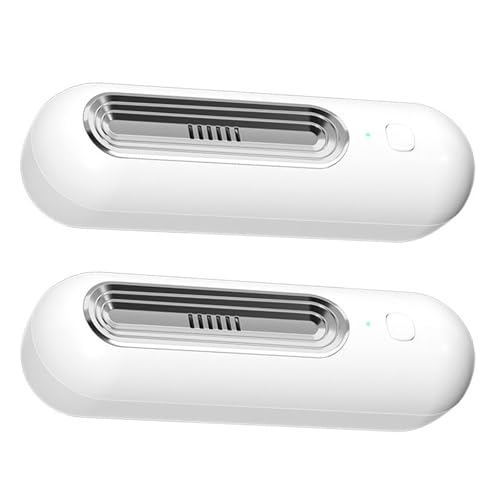 Portable Shoe Odor Elimination Deodorizer with O-zone for Shoes For Sneaker, Boot, Leather Shoes, Refrigerator - color: White, style: 2-pack