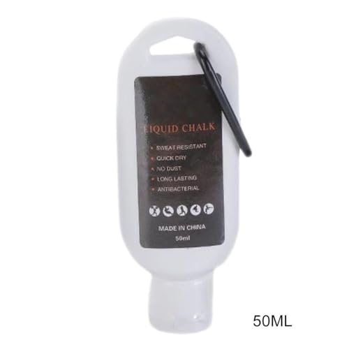 Gym Chalk Liquid Grip Enhancer Sports Powder | Weightlifting Anti-Skid Chalk for Rock Climbing Badminton Weightlifting Gymnastics Fitness Tennis Golf - color: 50ML