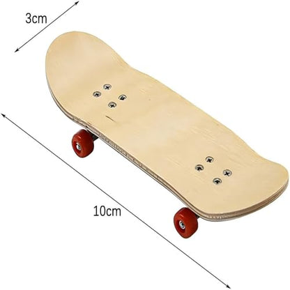 Mini Finger Skateboard – Professional-Style Handboard, 5-Layer Maple Wood, Bearing Wheels & Alloy Trucks, Soft Grip for Teens & Adults | Durable Fingerboard Trick Trainer (10x3x2cm)