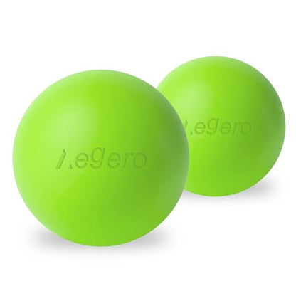 Massage Lacrosse Balls for Myofascial Release (2Pack,Yellowish Green) | Yoga Deep Tissue Massage,Trigger Point Therapy and Foot Plantar Fasciitis,Muscle Soreness Massager Ball - color: Yellowish Green