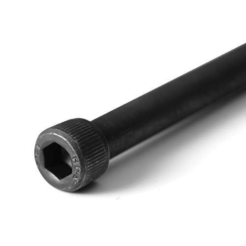 Socket Head Cap Screw, 1/4-20 x 4, Alloy Steel, Black Oxide, Hex Socket Coarse Thread, 1/4 inch Hexagonal Allen Bolt, Length: 4 inch, Full Thread (Quantity: 10) - size: 4