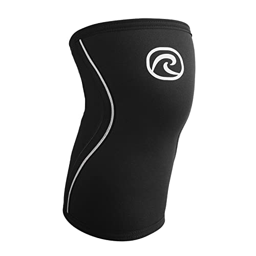 Rehband Knee Bandage 5 mm to Support Knees – Stabilises Joints and Muscles – Ideal for Sports Bodybuilding, Colour: Black, Size: XS - color: Black - 1 Piece, size: X-Small