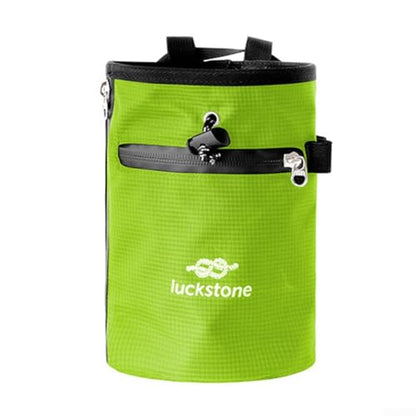 Climbing Chalk Bag, 420D Oxford Anti-Leak Designed With Fleece Lining, Adjustable Belt For Rock Climbing Bouldering Weightlifting Gymnastics(Red) - size: Red