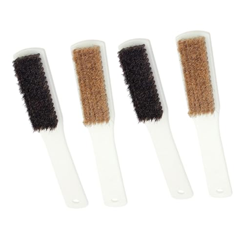 Veemoon 4pcs Rock Climbing Brush Thick Boar Hair Bristles and Sturdy Handle for Cleaning of Climbing Holds and Rocks Portable Walnut Cleaning Tool