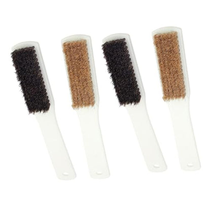 Veemoon 4pcs Rock Climbing Brush Thick Boar Hair Bristles and Sturdy Handle for Cleaning of Climbing Holds and Rocks Portable Walnut Cleaning Tool