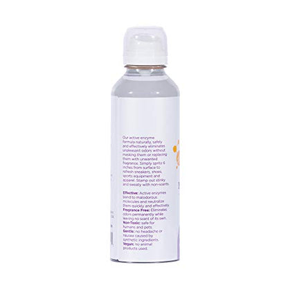 Shoe & Sports Odor Neutralizer,- Fragrance Free - Active Enzyme Formula Naturally, Safely and Effectively eliminates Odors - 5 oz