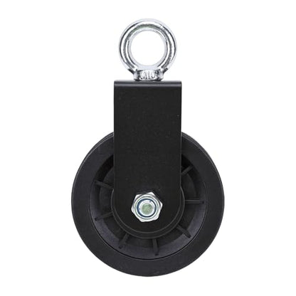 Focket Cable Pulley Wheel, Silent Bearings 360 Degree Rotation 440 Lbs Load Capacity Pulleys For Gym Equipment, Silent Pulley With Metal Bracket For DIY Fitness Systems Lat Pulldown