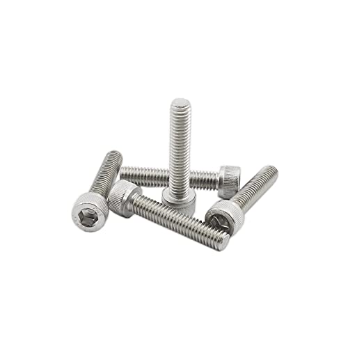 20 PCS Socket Head Cap Screws, TTZEZE 304 Stainless Steel Metric Machine Bolts Hex Socket Screw, Socket Drive Bright Finish Full Machine Threads for Shelf Chair Desk Install Repair (M6x16mm) - color: M6, size: 16mm