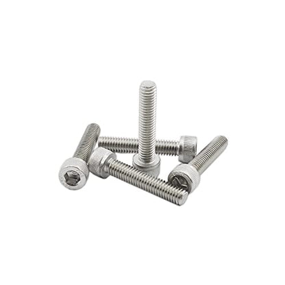 20 PCS Socket Head Cap Screws, TTZEZE 304 Stainless Steel Metric Machine Bolts Hex Socket Screw, Socket Drive Bright Finish Full Machine Threads for Shelf Chair Desk Install Repair (M6x16mm) - color: M6, size: 16mm