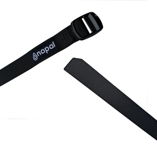 Tie-Down Straps Nylon with Alloy Buckle for Camping, Sleeping Bags, Bike Cargo, Sport Utility, Backpack