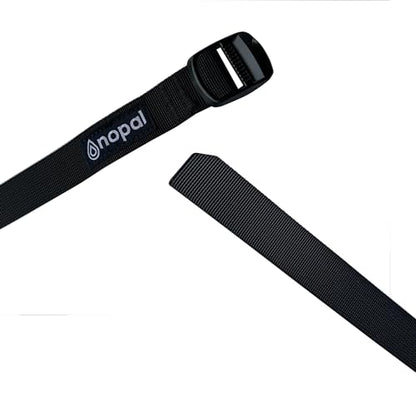 Tie-Down Straps Nylon with Alloy Buckle for Camping, Sleeping Bags, Bike Cargo, Sport Utility, Backpack