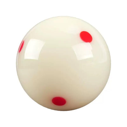 2-1/4" Professional Training Pool Billiard Ball, White Cue Ball with 6 Red Dots with Cue Ball Case - color: Yellow Case