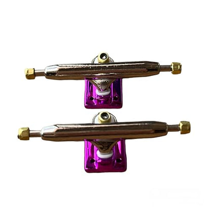 LEEFAI 34mm Pro Fingerboard Complete 34x96mm,Maples Wood Deck,UV Printing Graphic-Pro Trucks Regular kingpins & 5 Urethane Bearing Wheels-Op3ra V3-Hearts of King