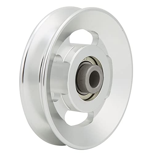 Bearing Pulley Wheel, Aluminium Alloy Fitness Pulley Home Gym Attachments Part Exercise Strength Training Accessory Exercise Machine Attachments for Gym - size: 90mm in diameter