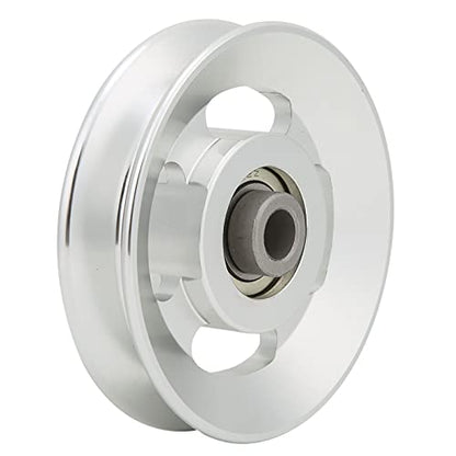 Bearing Pulley Wheel, Aluminium Alloy Fitness Pulley Home Gym Attachments Part Exercise Strength Training Accessory Exercise Machine Attachments for Gym - size: 90mm in diameter