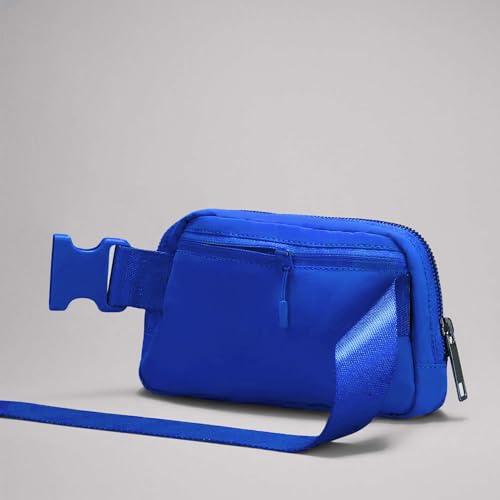 YOSHUYUKI Fanny Pack Cross Body Bag Small Crossbody Bags for Women Men Trendy Nylon Waterproof Mini Purse Travel Running Belt Lulu Dupes Bum Hip Chest Waist Pack Side Bag Must Have Blue - color: Wild Bluebell