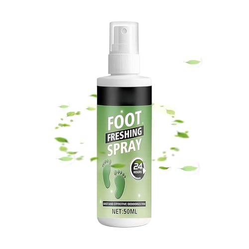Shoe Spray Deodorizer 60ml Powerful Long-Lasting Elimination | Shoe Refresher Spray for Leather Boots Footwear Tennis Hockey Closet Home Sneaker