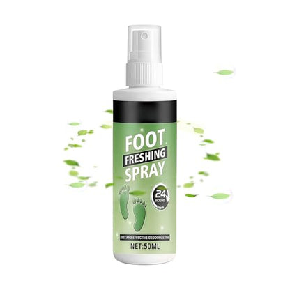 Shoe Spray Deodorizer 60ml Powerful Long-Lasting Elimination | Shoe Refresher Spray for Leather Boots Footwear Tennis Hockey Closet Home Sneaker