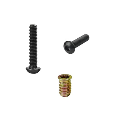 1/4"-20 Screw-in Wood Inserts, 28 Sets Furniture Fastener Kit | 28 Pcs 15mm Inserts, Matching 1-1/4" Long Hex Bolts, 1 Pc brad point drill bit, 2 Hex Wrenches, for Furniture & Table Leg Use - size: 1/4"-20 x 1-1/4"