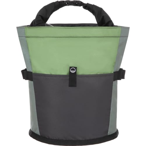 Wild Country Sequence Chalk Bucket | Large Bucket with Zippered Pocket for Big Bouldering Sessions - color: Green Ivy/Marsh/Onyx