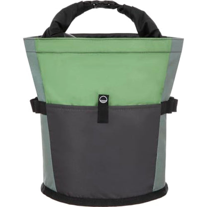 Wild Country Sequence Chalk Bucket | Large Bucket with Zippered Pocket for Big Bouldering Sessions - color: Green Ivy/Marsh/Onyx