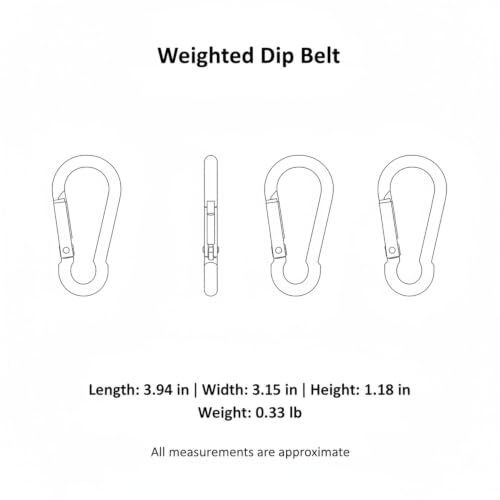 Fits Standard Weight Plates: Iron Chain Weighted Dip Belt for Pull-Ups, Dips, and Strength Training
