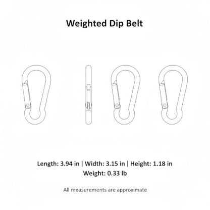 Fits Standard Weight Plates: Iron Chain Weighted Dip Belt for Pull-Ups, Dips, and Strength Training