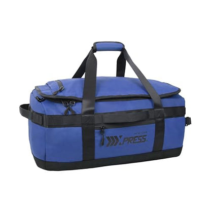 2-in-1 Carry-on Backpack for Men Women 40L Sports Gym Bag with Backpack Straps,Water Resistant,for Travel/Gym（20in,Blue） - color: 20in-blue