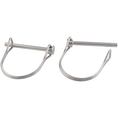 2 Pack Safety Coupler Pin 0.197" x 1.97"(5mm x 50mm), Full Marine Grade 316 Stainless Steel Heavy Duty Shaft Locking Pin