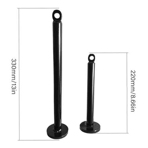 hejhncii Weight Plate Loading Pin, Steel Weight Lifting Holder Stand Dumbbell Rack Pulley Cable Machine Pull Down Attachments Freeweight Rod Loading Pin - color: 20 diameter x 220 mm