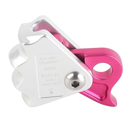 15KN Self Brems Stop Stop Stop with Automatic Blocking Equipment for Climbing, Suitable for a 9-12 Mm Rope, Easy to Use