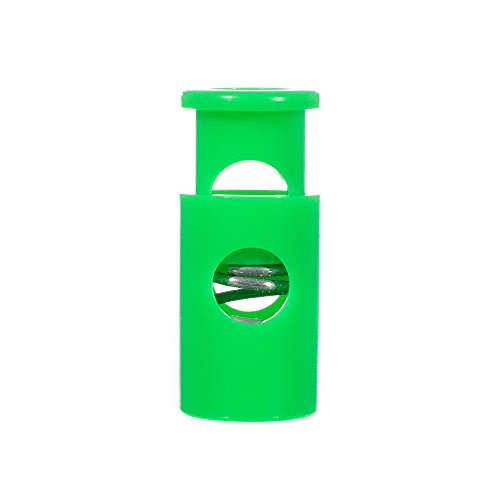 Paracord Planet Single Barrel Hole Top Cord Lock - Multiple Colors and Pack Sizes - color: Neon Green, size: 10 Pack