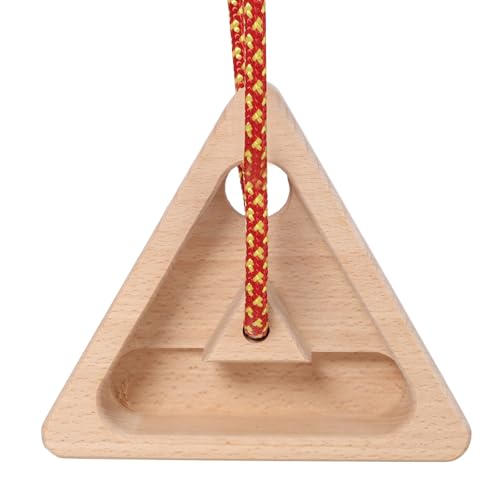 Portable Wooden Hangboard with Rope, Compact Fingerboard for Climbing Training, Multiple Grip Options, No-Drill Installation - size: 5 Inch-2PCS