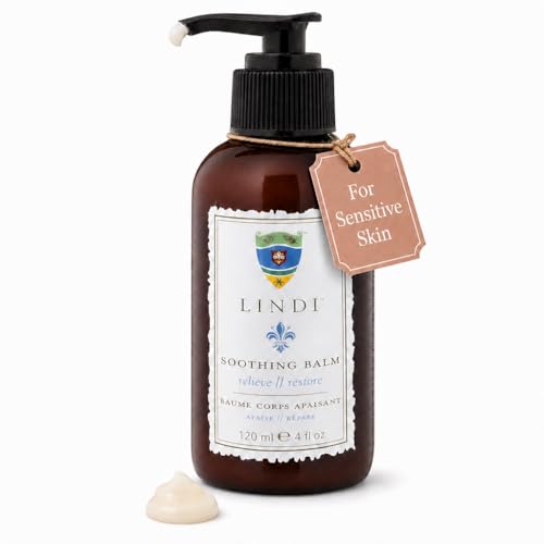 Lindi Skin Soothing Balm - Luxuriously Rich Repair Balm for Cracked Hands, Feet & Hand-Foot Syndrome, No Added Fragrance, Helping Cancer Patients Since 2003, Dermatologist & Allergy Tested, 4 fl oz