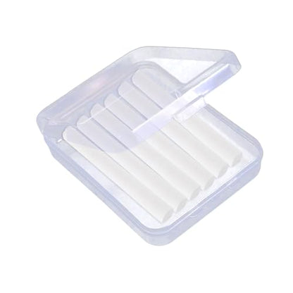 2 Pieces Chalk Holders Storage Box Storage Containers Small Case Clear Chalk Holders Storage Organizers for School