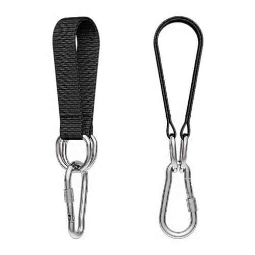 2 Pack Tree Swing Straps Hanging Kit Heavy Duty Belt with Safer Lock Snap Hook Clip Carabiner Connector for Hammock Punching Bag Swings Chair Seat Gym Bar Handle Outdoor(2Pcs 25Cm*25Mm) - color: 2pcs 25cm*25mm