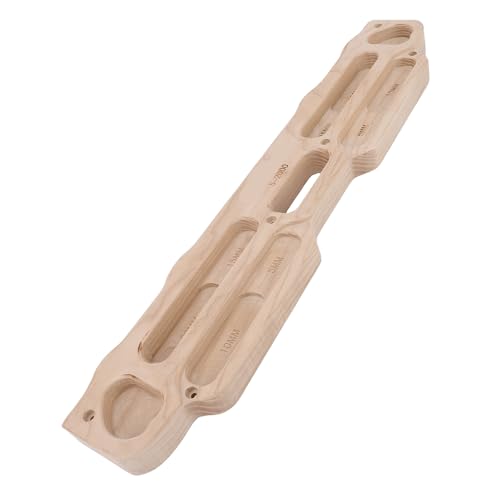 Dioche Rock Climbing Hangboard Wooden Climbing Training Board - Fingerboard, Suitable for Bouldering and Pullups, Includes Installation Kit, Enhances Finger Strength and Grip,