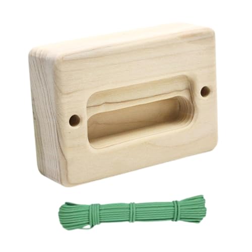 SM SunniMix Climbing Hangboard Wooden Hang Board Strengthen Your Grips, Arms and More
