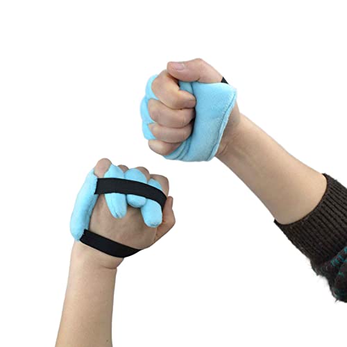 rainbowstar 1 Pair Palm Protector with Finger Separators for Contracture Prevention Pad Comfortable Hand Cushion
