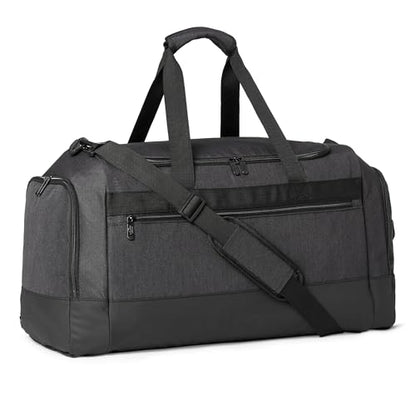 Amazon Essentials Lightweight Travel Duffel Bag with Wet Pocket and Shoe Compartment, 25", Black - size: 25 inches